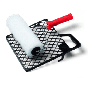 Schuller BASELINE-R,Farbwalze, 24cm mit 6 mm Bügel und Abstreifgitter Set