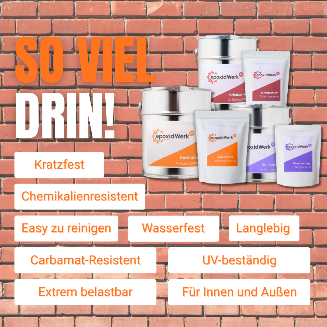 2K Epoxidharz zum Aufrollen - Deckschicht